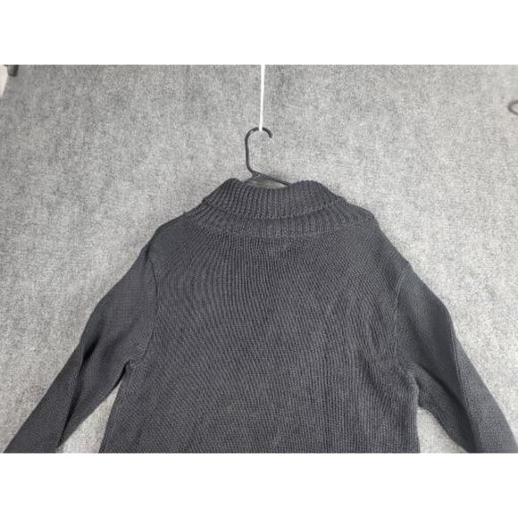 Vintage Boston Proper Knit Turtleneck Sweater Women Sz M Beaded Fringe Boho - Picture 9 of 10